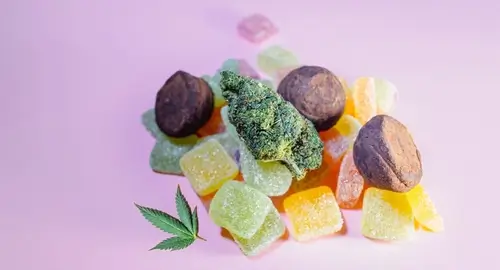 Unlike smoking, the THC in edibles first travels to your stomach, then to your liver, where it's metabolized into a more potent form of THC called 11-hydroxy-THC.