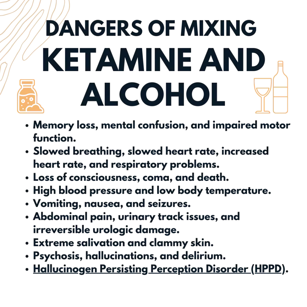 dangers of mixing ketamine and alcohol